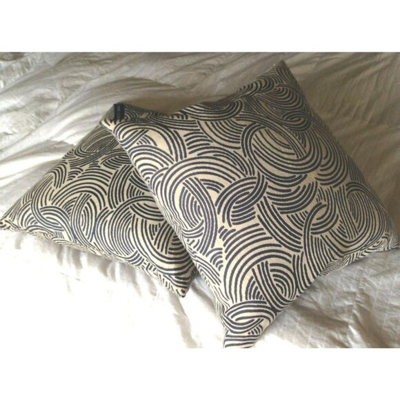 Rodeo Home 20" Navy/Crm Geometric Throw Pillow Covers (2) - Pillows not included - Picture 9 of 11